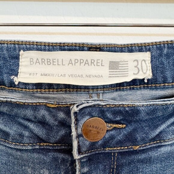 Barbell Apparel Mens‎ Blue Straight Leg Jeans Size 30 - Picture 4 of 10